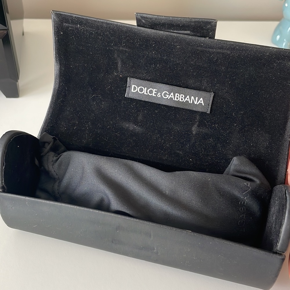 Dolce & Gabbana Black on Pink Square Framed Sunglasses - Picture 6 of 6